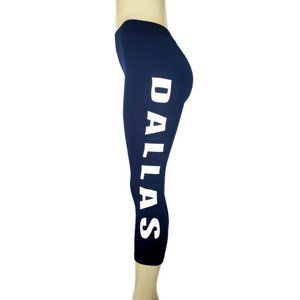 Dallas Navy Capri Spandex Legging. One Size